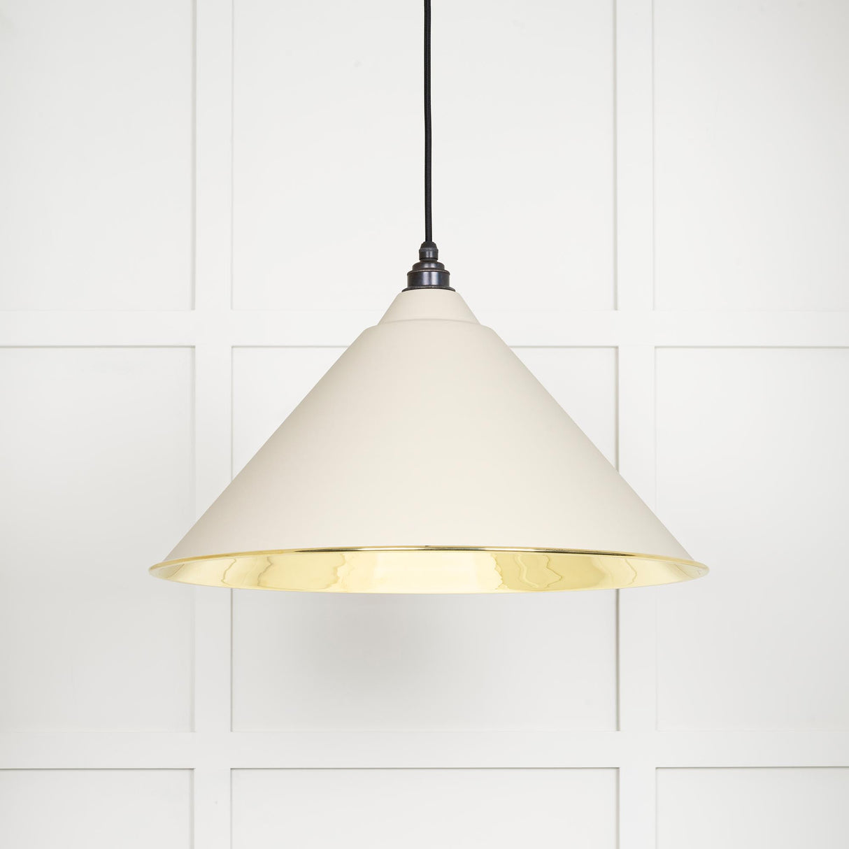 From The Anvil - Smooth Brass Hockley Pendant in Teasel | Sku. 49524TE | Trade Door Handles.