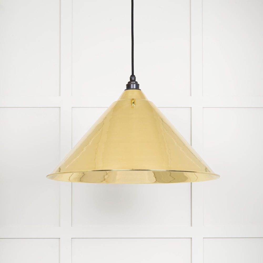 From The Anvil - Smooth Brass Hockley Pendant | Sku. 49524 | Trade Door Handles.