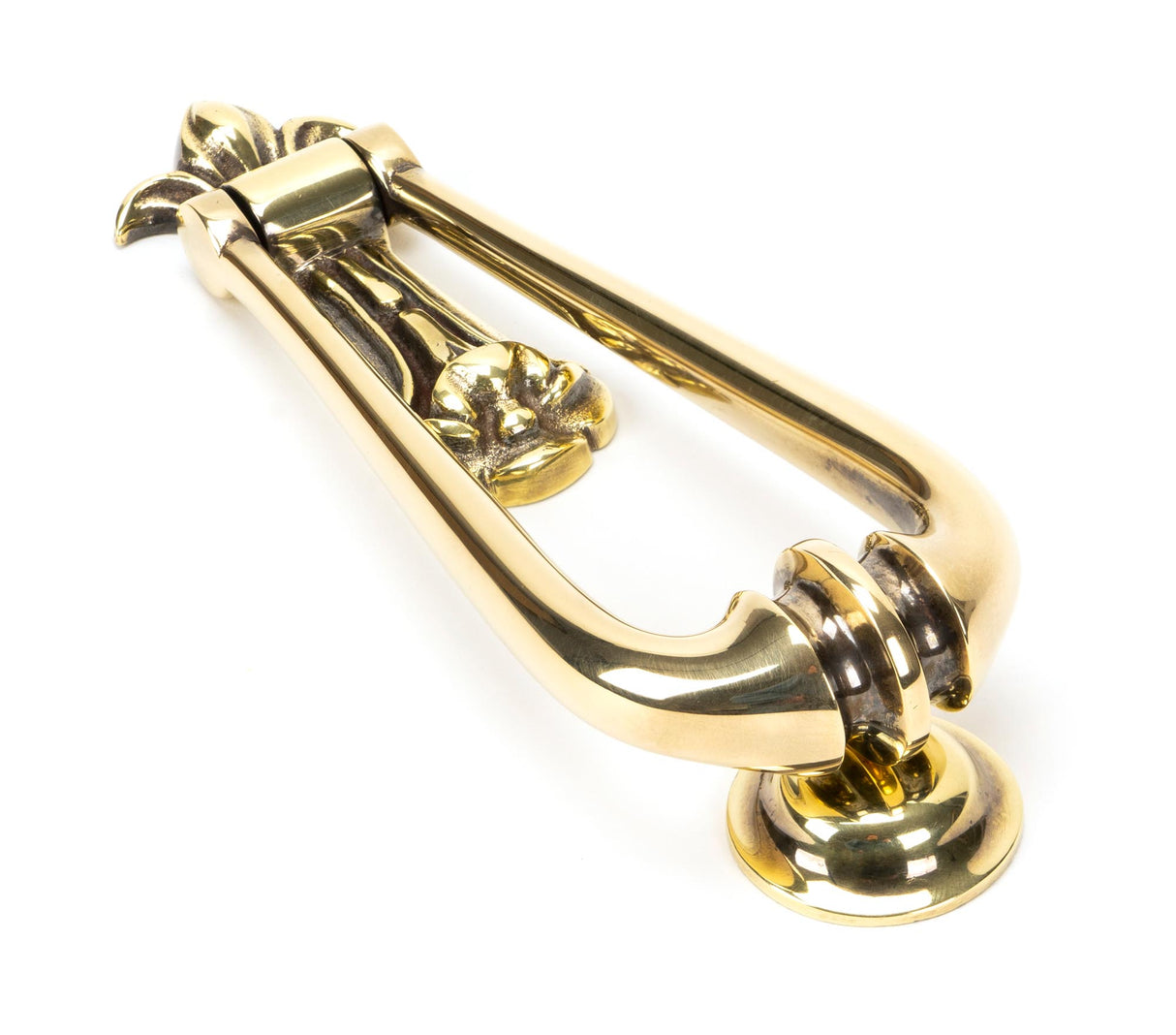 From The Anvil - Aged Brass Loop Door Knocker | Sku. 49550 | Trade Door Handles.