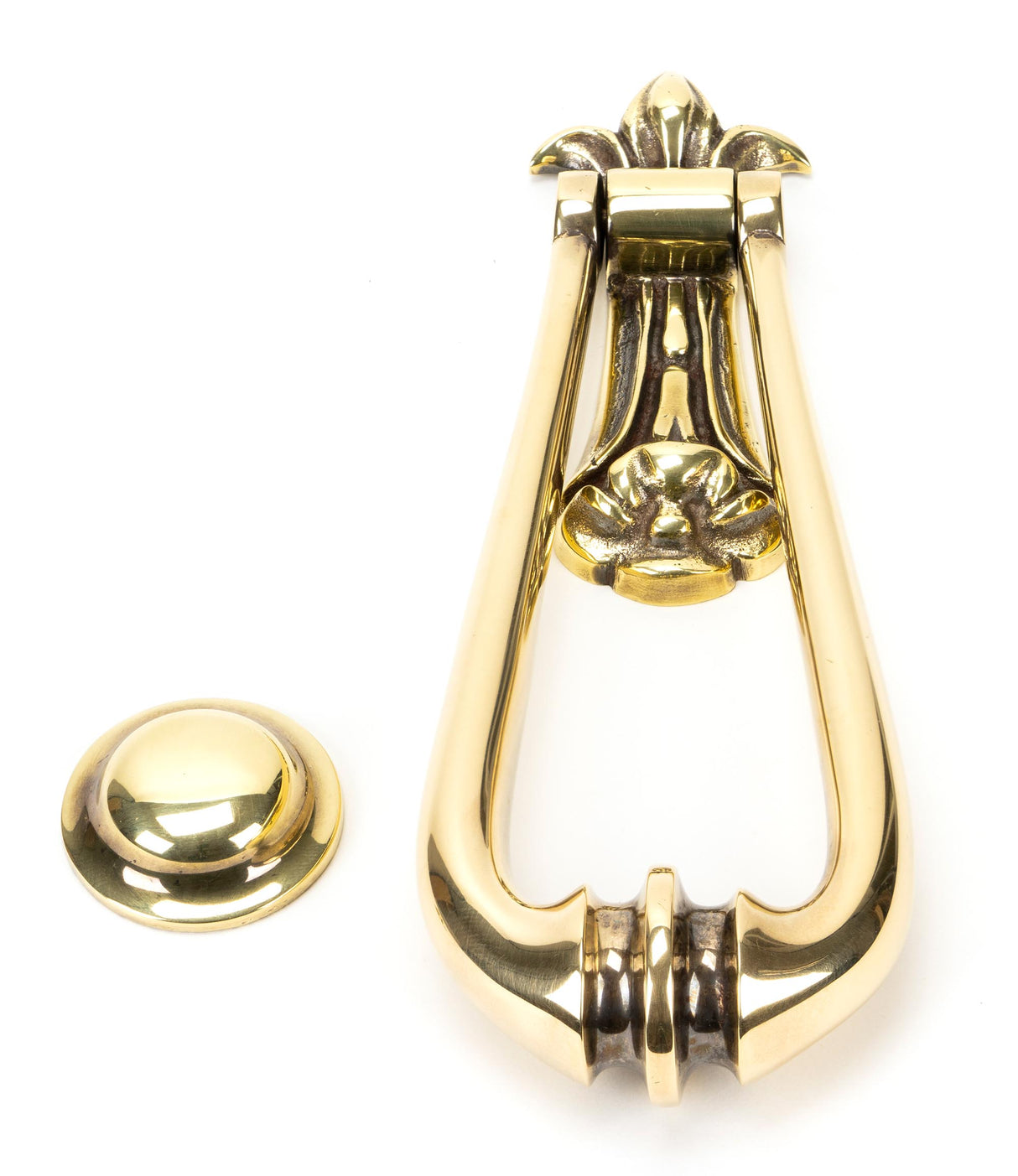 From The Anvil - Aged Brass Loop Door Knocker | Sku. 49550 | Trade Door Handles.