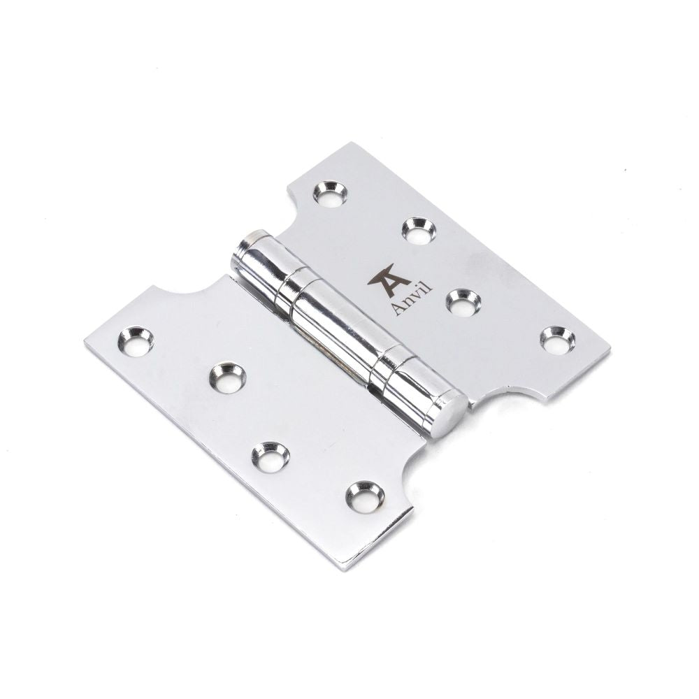 From The Anvil - Polished Chrome 4" x 2" x 4" Parliament Hinge (pair) ss | Sku. 49557 | Trade Door Handles.