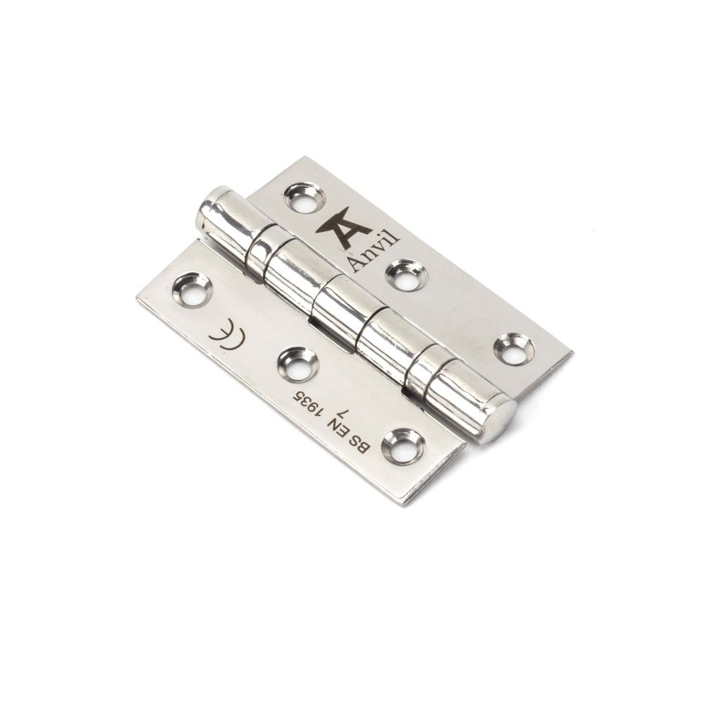 From The Anvil - Polished SS 3" Ball Bearing Butt Hinge (pair) | Sku. 49571 | Trade Door Handles.