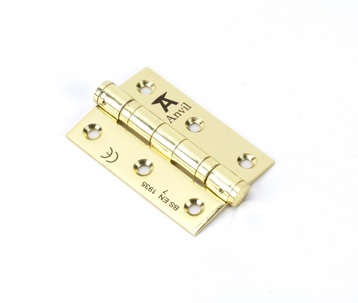 From The Anvil - Polished Brass 3" Ball Bearing Butt Hinge (pair) ss | Sku. 49572 | Trade Door Handles.