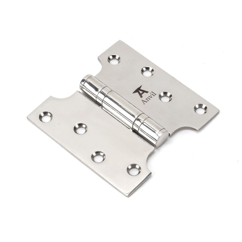 From The Anvil - Polished SS 4" x 2" x 4" Parliament Hinge (pair) | Sku. 49577 | Trade Door Handles.