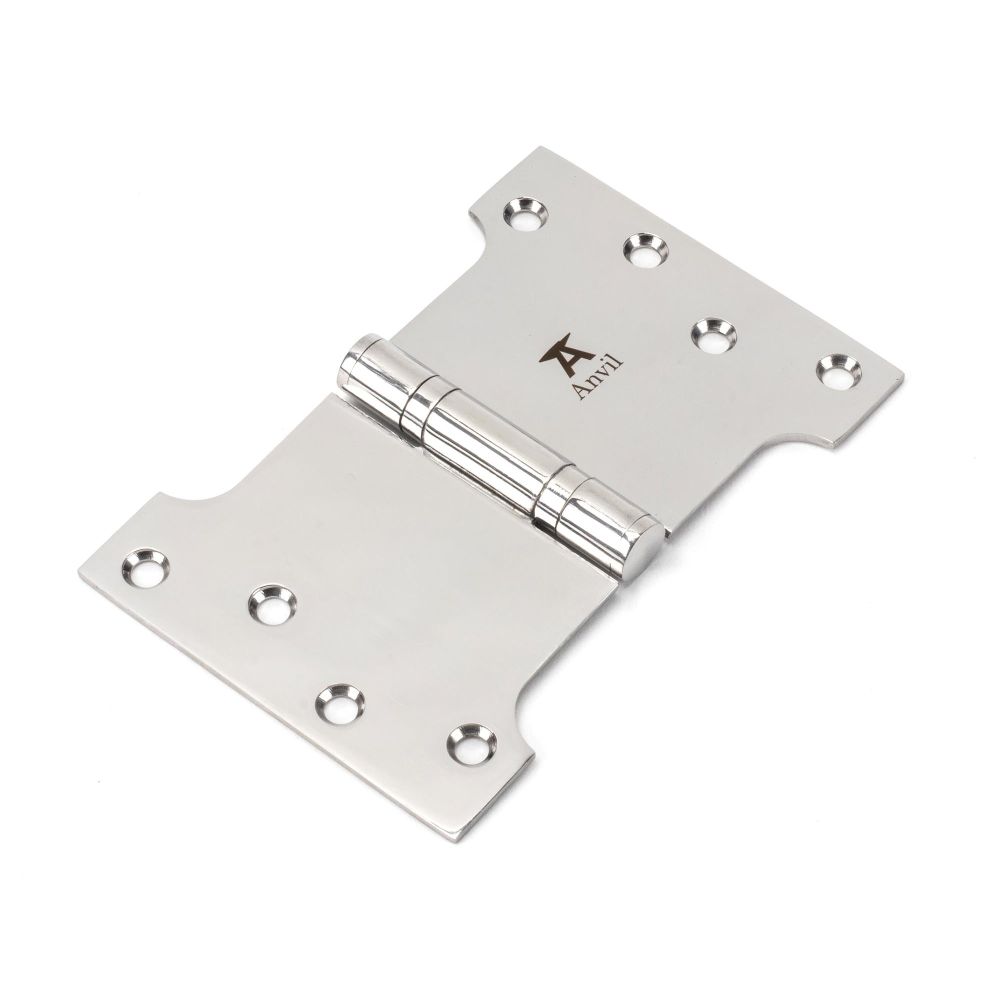 From The Anvil - Polished SS 4" x 4" x 6" Parliament Hinge (pair) | Sku. 49579 | Trade Door Handles.