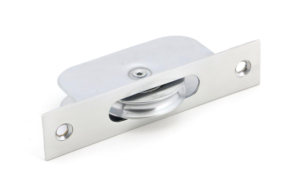 From The Anvil - Satin Chrome Square Ended Sash Pulley 75kg | Sku. 49588 | Trade Door Handles.