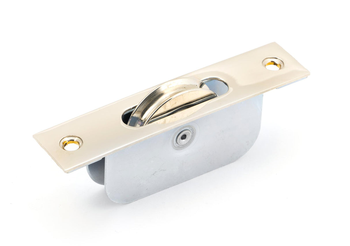 From The Anvil - Polished Nickel Square Ended Sash Pulley 75kg | Sku. 49589 | Trade Door Handles.