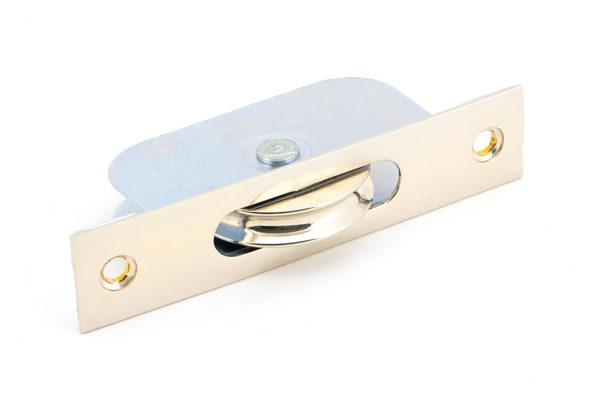 From The Anvil - Polished Nickel Square Ended Sash Pulley 75kg | Sku. 49589 | Trade Door Handles.