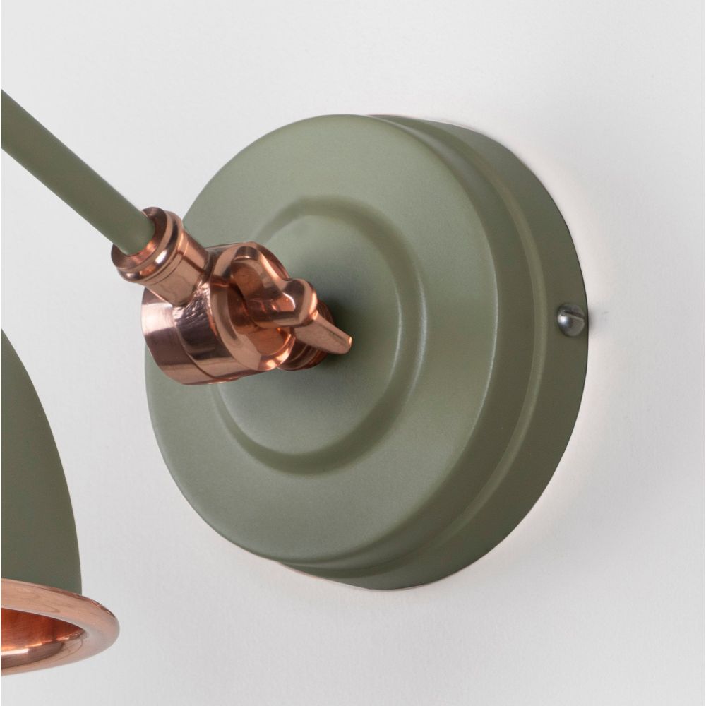 From The Anvil - Smooth Copper Brindley Wall Light in Tump | Sku. 49714STU | Trade Door Handles.