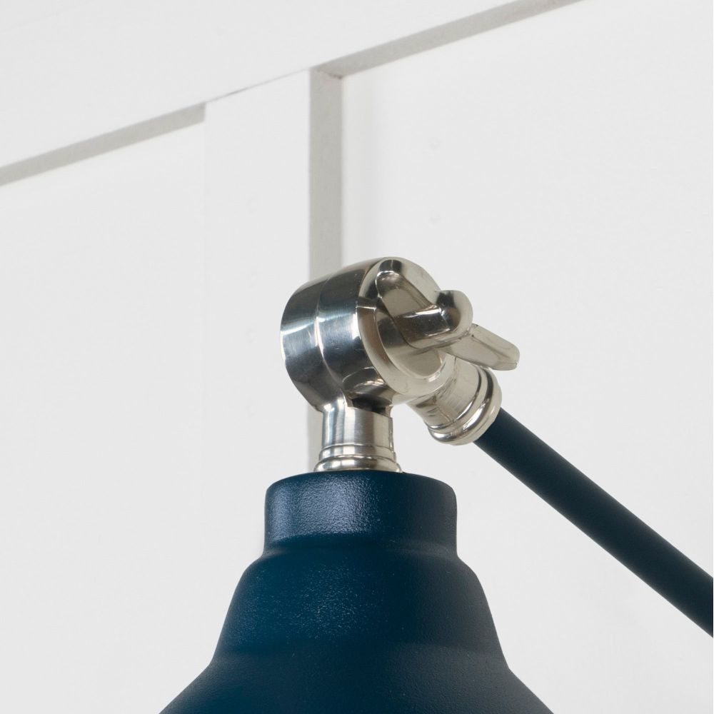 From The Anvil - Smooth Nickel Brindley Wall Light in Dusk | Sku. 49715SDU | Trade Door Handles.