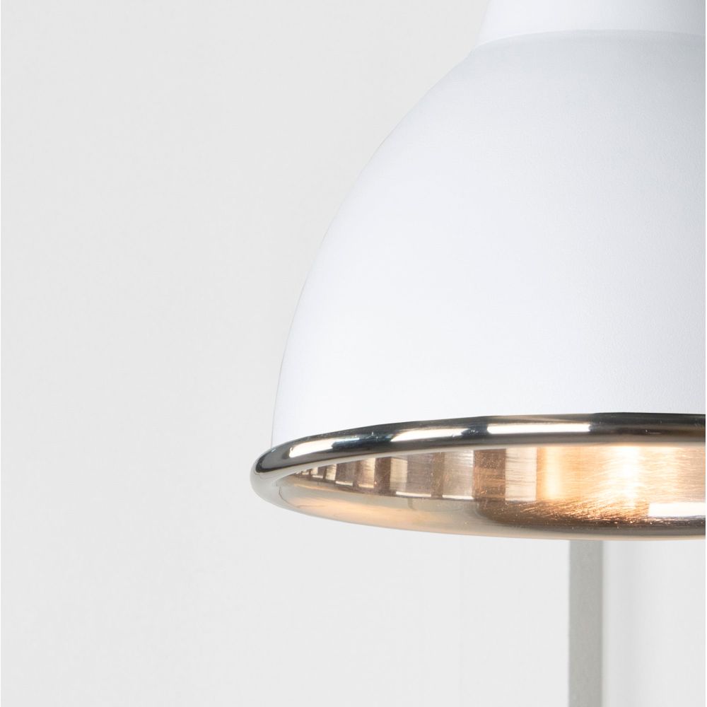 From The Anvil - Smooth Nickel Brindley Wall Light in Flock | Sku. 49715SF | Trade Door Handles.