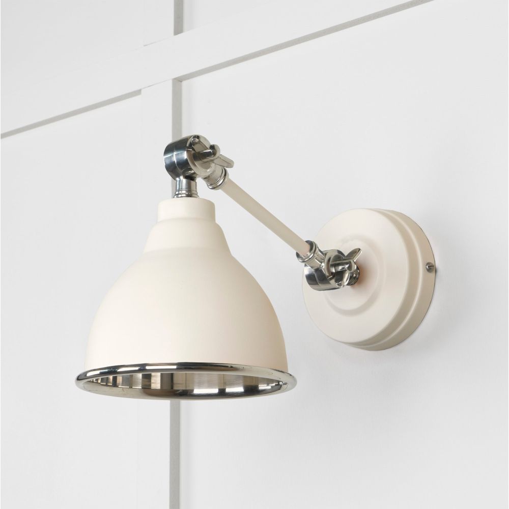 From The Anvil - Smooth Nickel Brindley Wall Light in Teasel | Sku. 49715STE | Trade Door Handles.