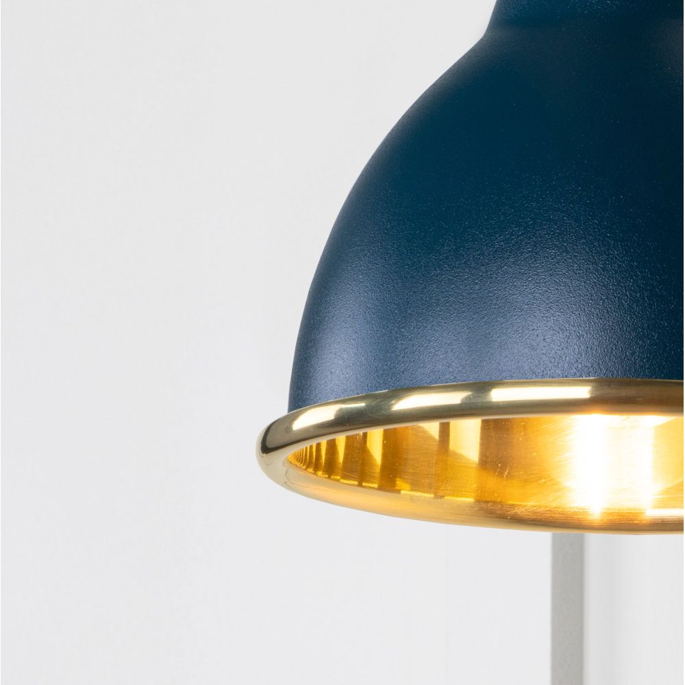 From The Anvil - Smooth Brass Brindley Wall Light in Dusk | Sku. 49716SDU | Trade Door Handles.