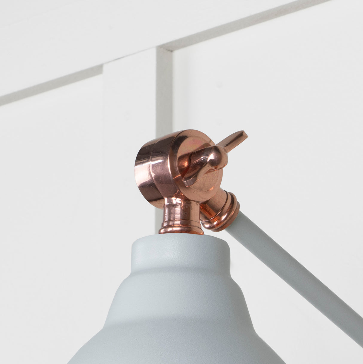 From The Anvil - Hammered Copper Brindley Wall Light in Birch | Sku. 49717SBI | Trade Door Handles.
