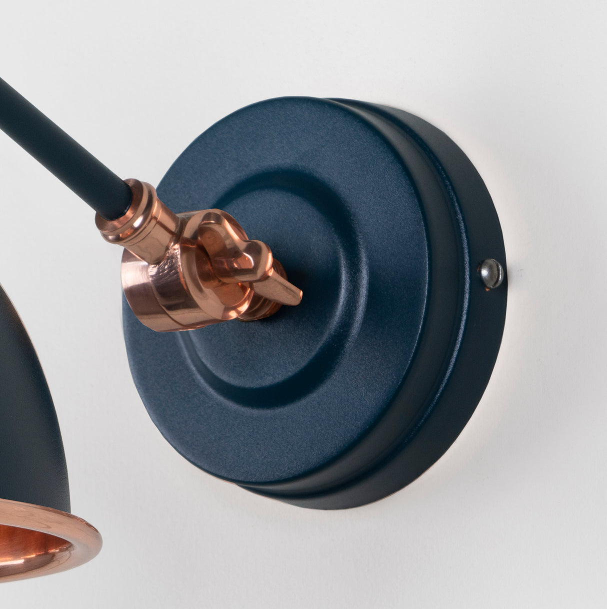 From The Anvil - Hammered Copper Brindley Wall Light in Dusk | Sku. 49717SDU | Trade Door Handles.