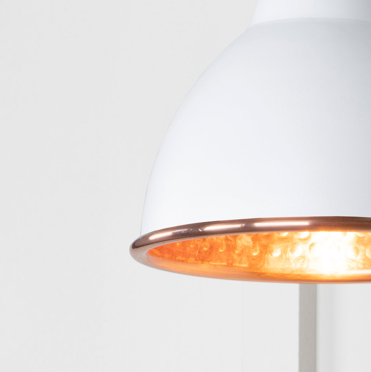 From The Anvil - Hammered Copper Brindley Wall Light in Flock | Sku. 49717SF | Trade Door Handles.