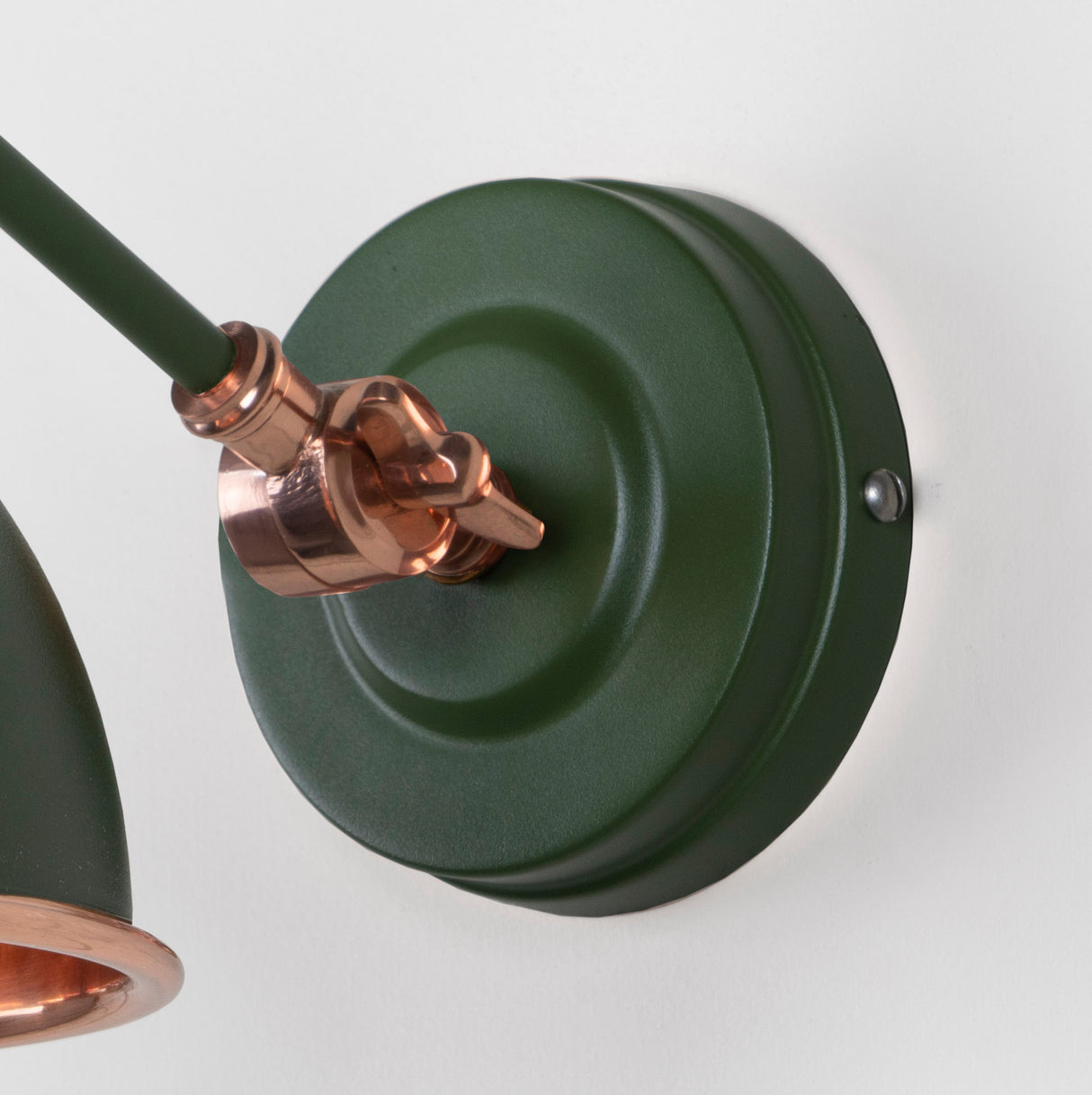 From The Anvil - Hammered Copper Brindley Wall Light in Heath | Sku. 49717SH | Trade Door Handles.