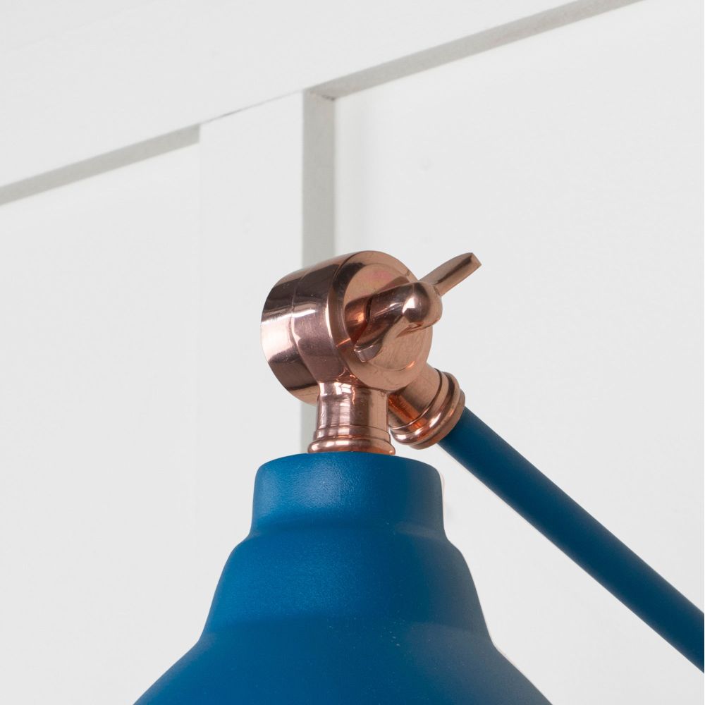 From The Anvil - Hammered Copper Brindley Wall Light in Upstream | Sku. 49717SU | Trade Door Handles.
