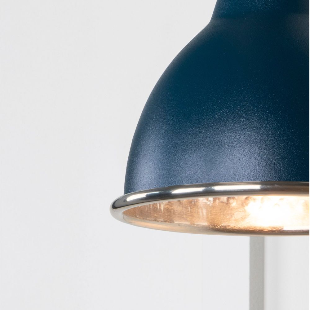 From The Anvil - Hammered Nickel Brindley Wall Light in Dusk | Sku. 49718SDU | Trade Door Handles.