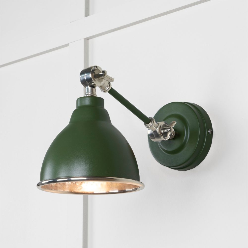From The Anvil - Hammered Nickel Brindley Wall Light in Heath | Sku. 49718SH | Trade Door Handles.