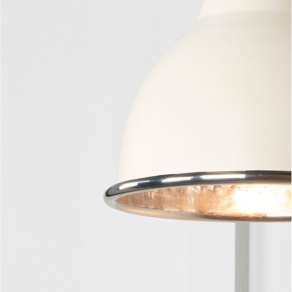 From The Anvil - Hammered Nickel Brindley Wall Light in Teasel | Sku. 49718STE | Trade Door Handles.
