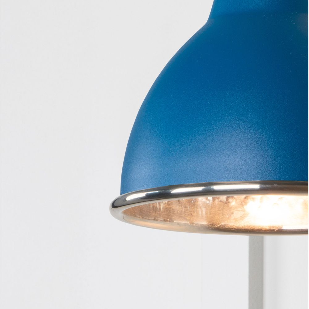 From The Anvil - Hammered Nickel Brindley Wall Light in Upstream | Sku. 49718SU | Trade Door Handles.