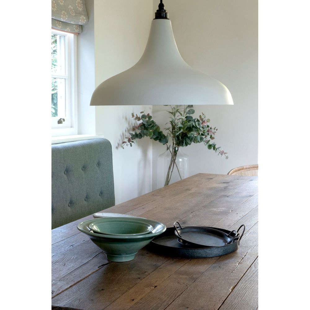 From The Anvil - Smooth Copper Frankley Pendant in Birch | Sku. 49720SBI | Trade Door Handles.