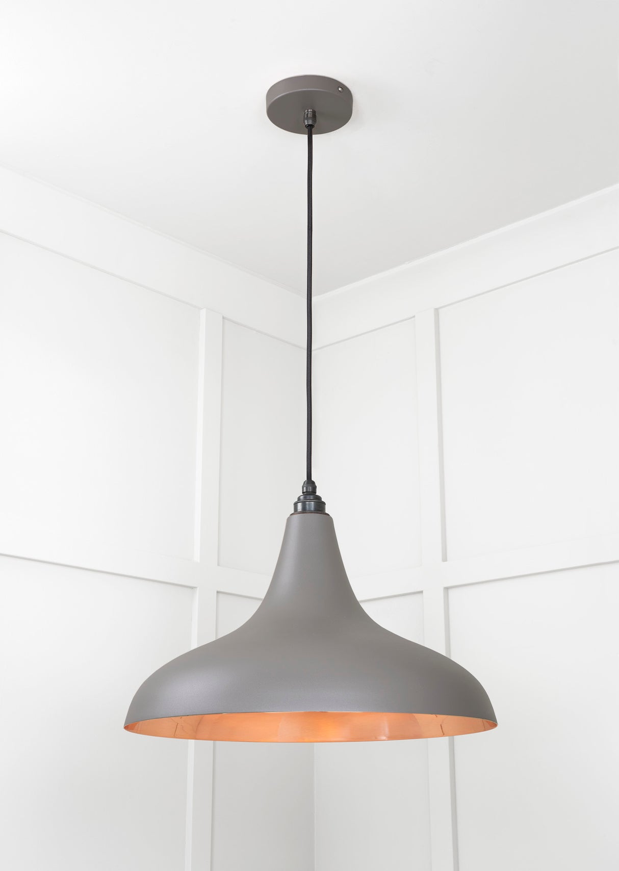 From The Anvil - Smooth Copper Frankley Pendant in Bluff | Sku. 49720SBL | Trade Door Handles.