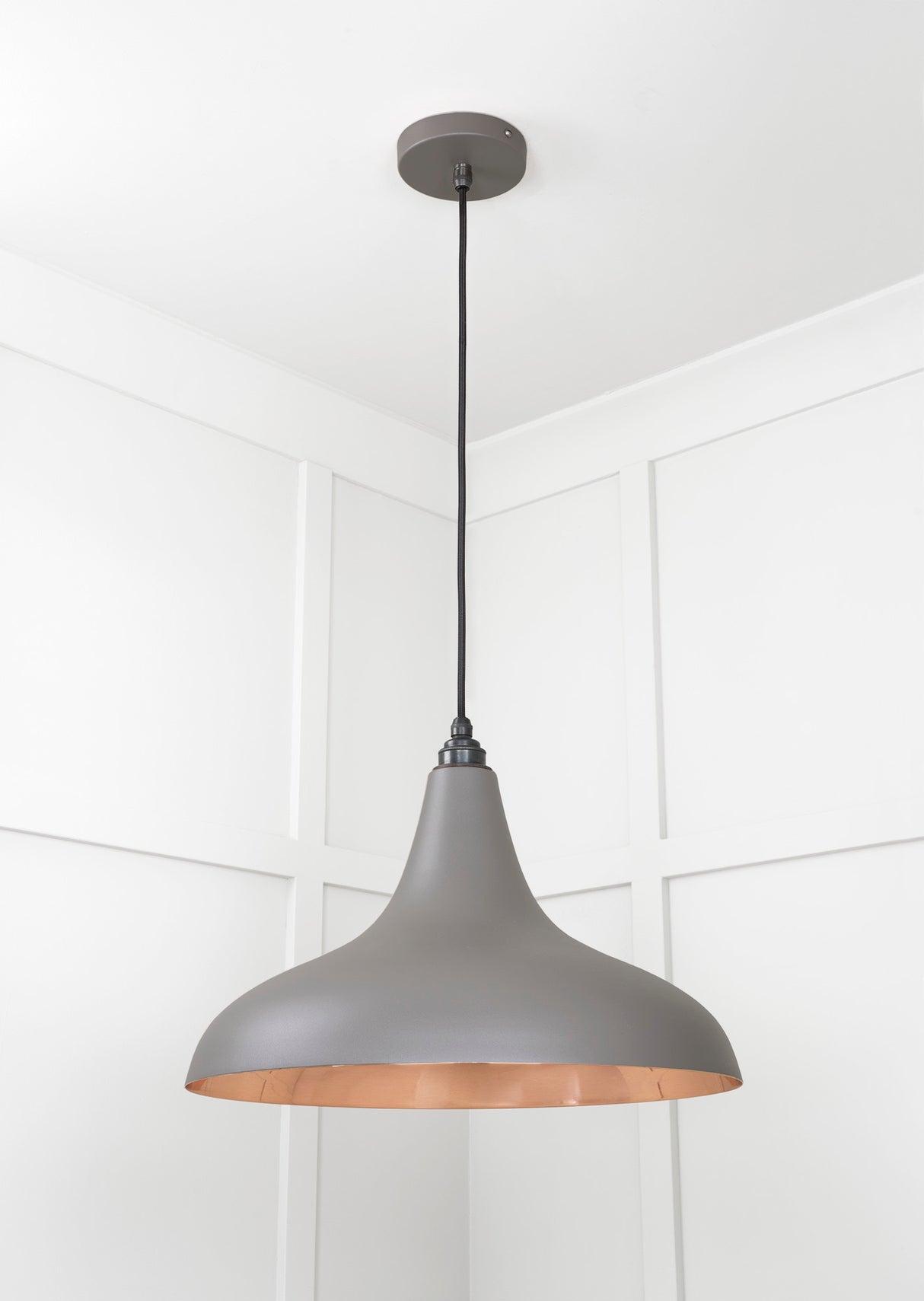 From The Anvil - Smooth Copper Frankley Pendant in Bluff | Sku. 49720SBL | Trade Door Handles.