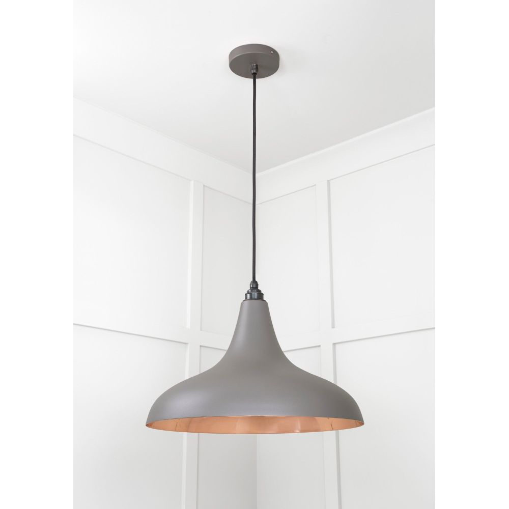 From The Anvil - Smooth Copper Frankley Pendant in Bluff | Sku. 49720SBL | Trade Door Handles.