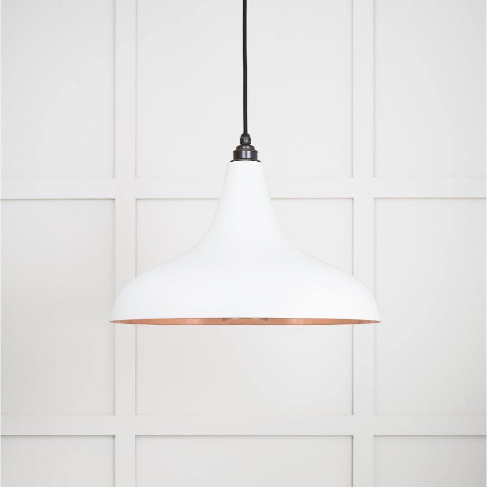 From The Anvil - Smooth Copper Frankley Pendant in Flock | Sku. 49720SF | Trade Door Handles.