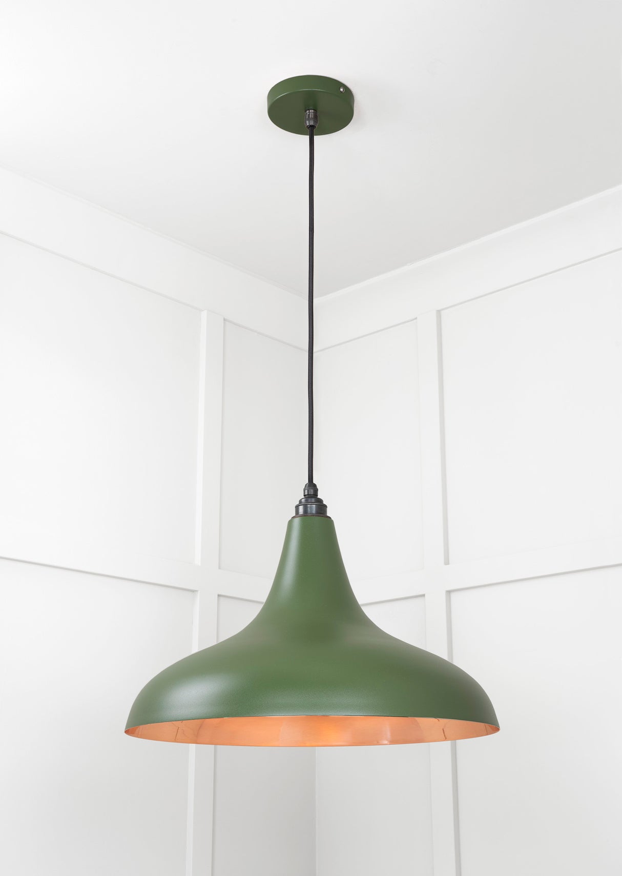 From The Anvil - Smooth Copper Frankley Pendant in Heath | Sku. 49720SH | Trade Door Handles.