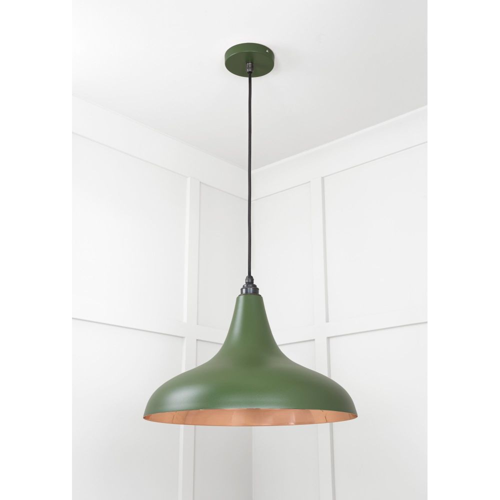 From The Anvil - Smooth Copper Frankley Pendant in Heath | Sku. 49720SH | Trade Door Handles.