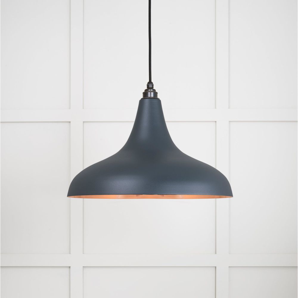 From The Anvil - Smooth Copper Frankley Pendant in Soot | Sku. 49720SSO | Trade Door Handles.