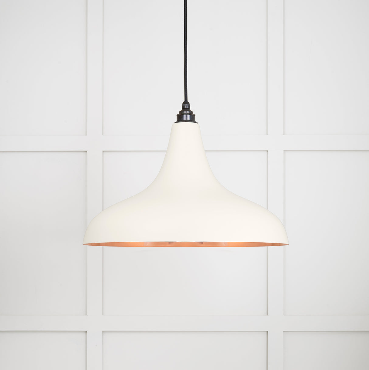 From The Anvil - Smooth Copper Frankley Pendant in Teasel | Sku. 49720STE | Trade Door Handles.