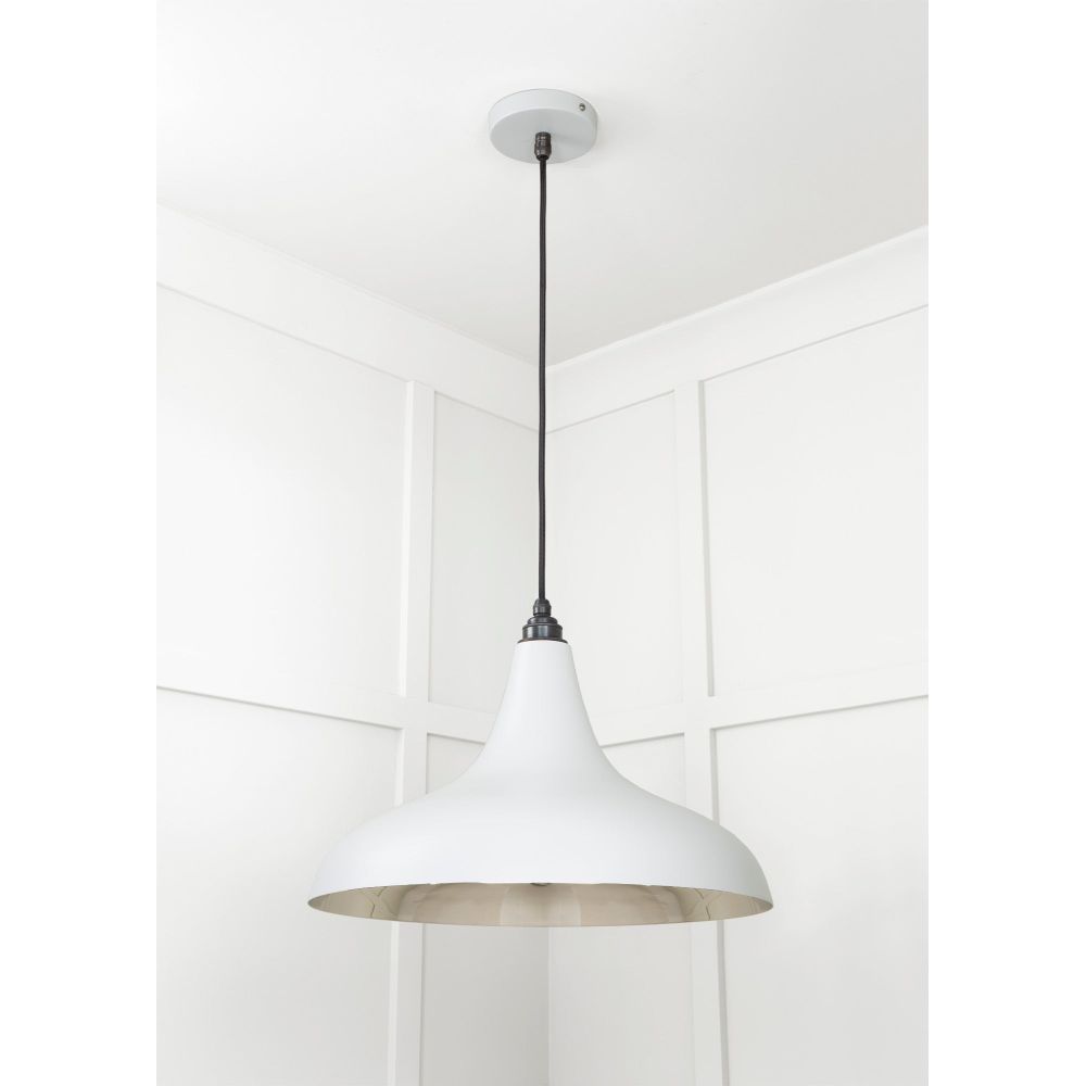 From The Anvil - Smooth Nickel Frankley Pendant in Birch | Sku. 49721SBI | Trade Door Handles.