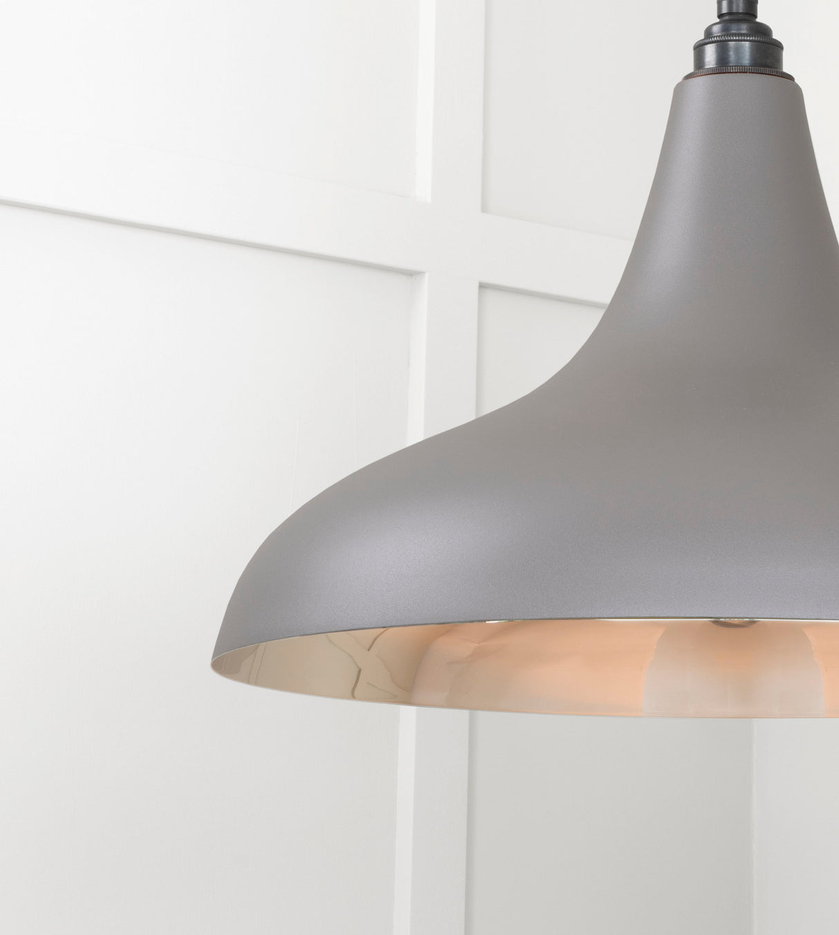 From The Anvil - Smooth Nickel Frankley Pendant in Bluff | Sku. 49721SBL | Trade Door Handles.