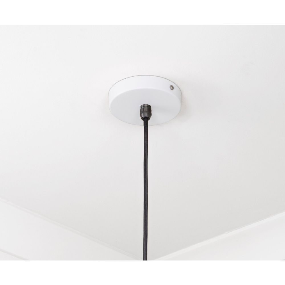 From The Anvil - Smooth Nickel Frankley Pendant in Flock | Sku. 49721SF | Trade Door Handles.