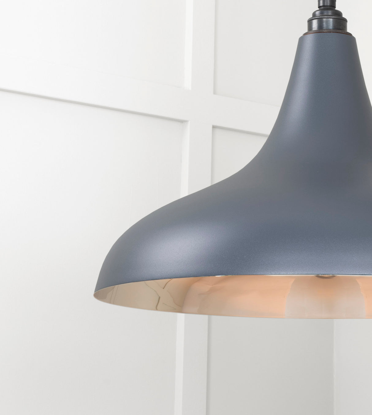 From The Anvil - Smooth Nickel Frankley Pendant in Slate | Sku. 49721SSL | Trade Door Handles.