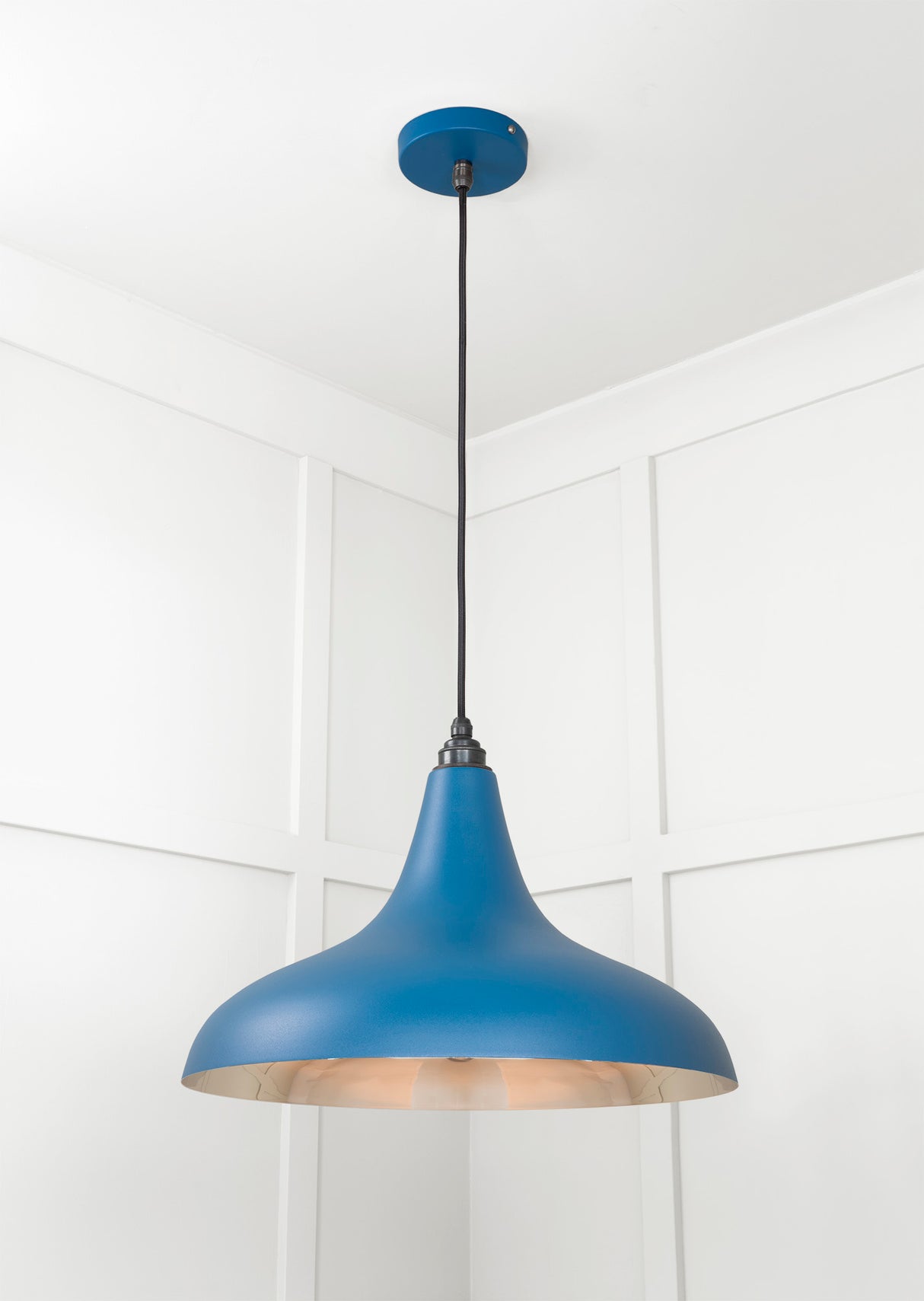 From The Anvil - Smooth Nickel Frankley Pendant in Upstream | Sku. 49721SU | Trade Door Handles.