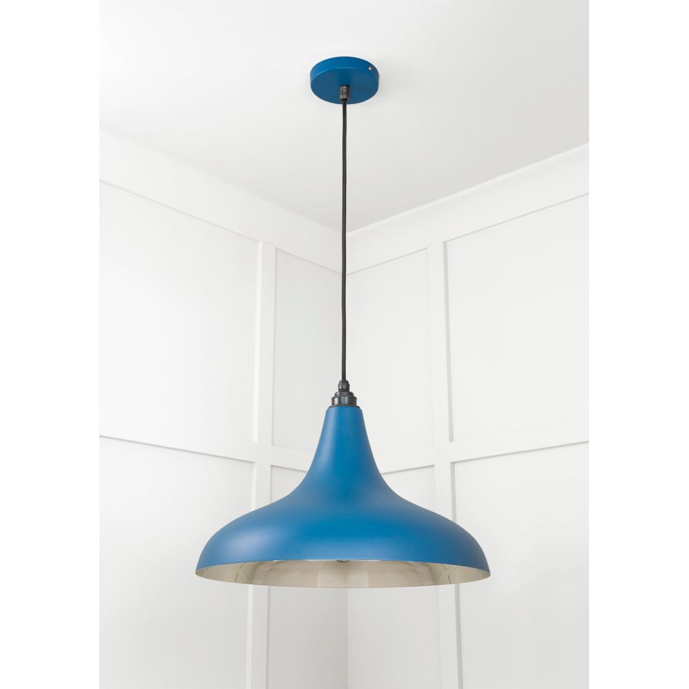 From The Anvil - Smooth Nickel Frankley Pendant in Upstream | Sku. 49721SU | Trade Door Handles.