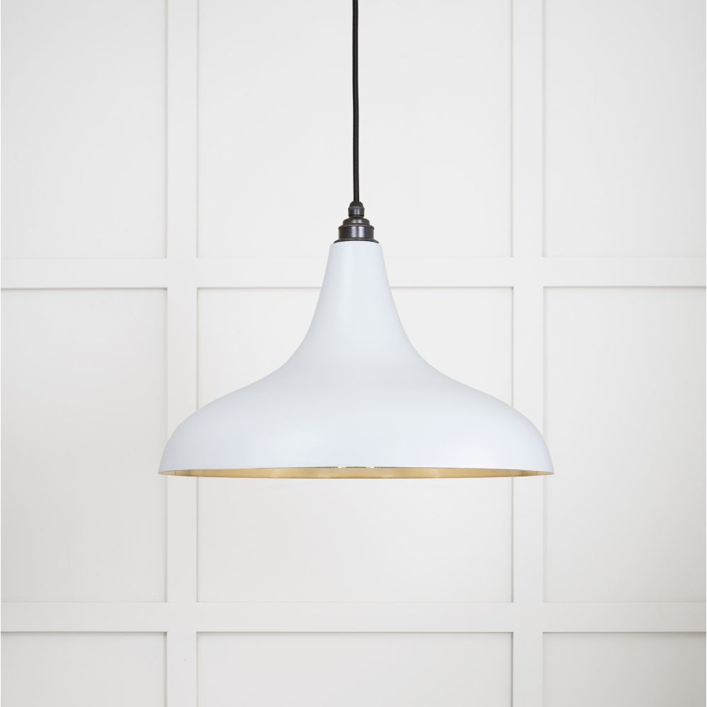 From The Anvil - Smooth Brass Frankley Pendant in Birch | Sku. 49722SBI | Trade Door Handles.