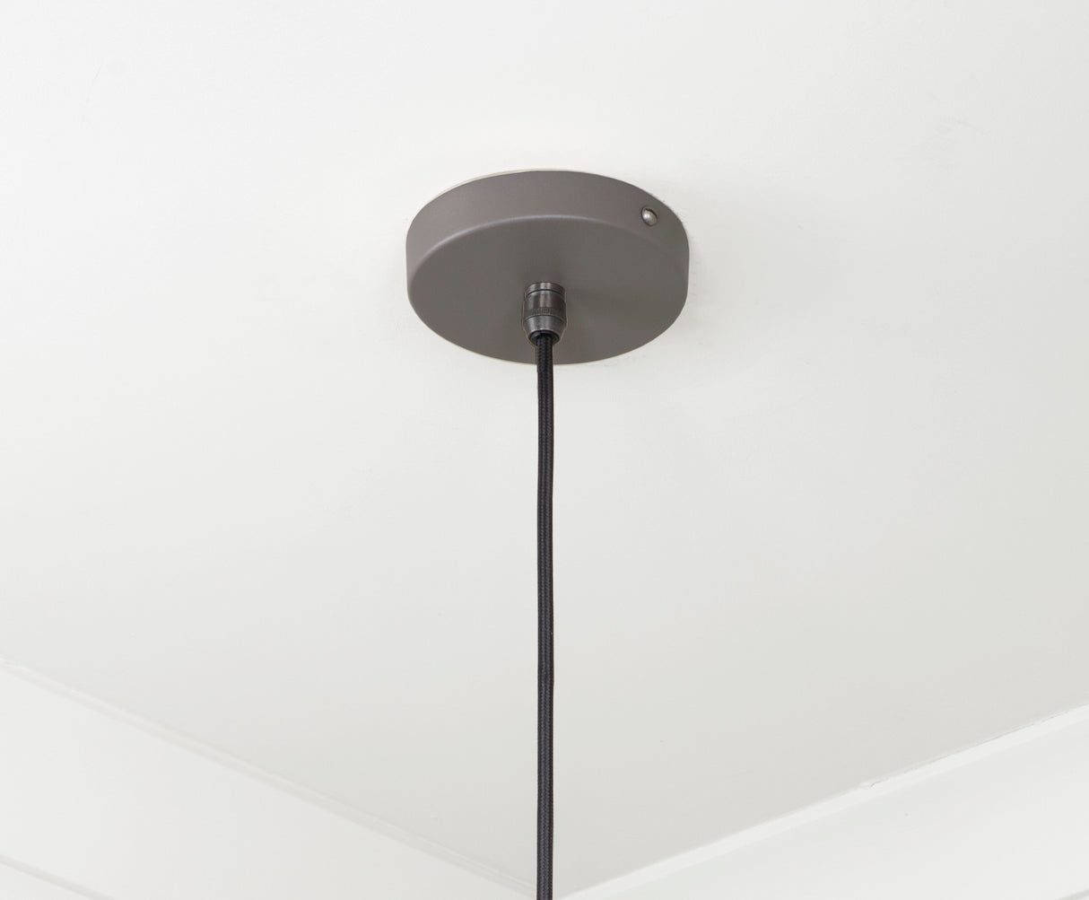 From The Anvil - Smooth Brass Frankley Pendant in Bluff | Sku. 49722SBL | Trade Door Handles.