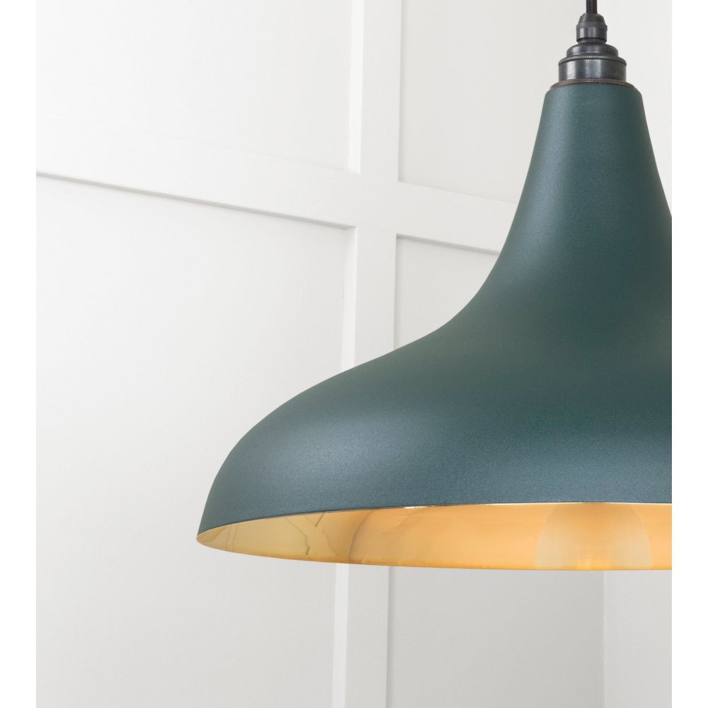 From The Anvil - Smooth Brass Frankley Pendant in Dingle | Sku. 49722SDI | Trade Door Handles.