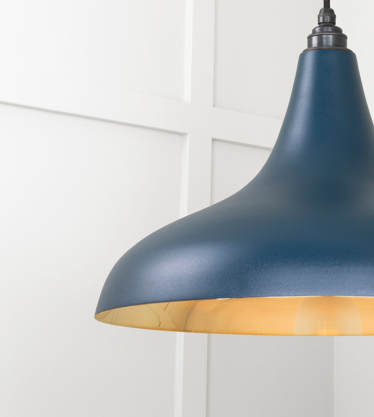 From The Anvil - Smooth Brass Frankley Pendant in Dusk | Sku. 49722SDU | Trade Door Handles.
