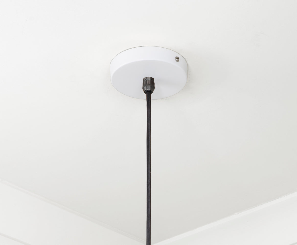 From The Anvil - Smooth Brass Frankley Pendant in Flock | Sku. 49722SF | Trade Door Handles.