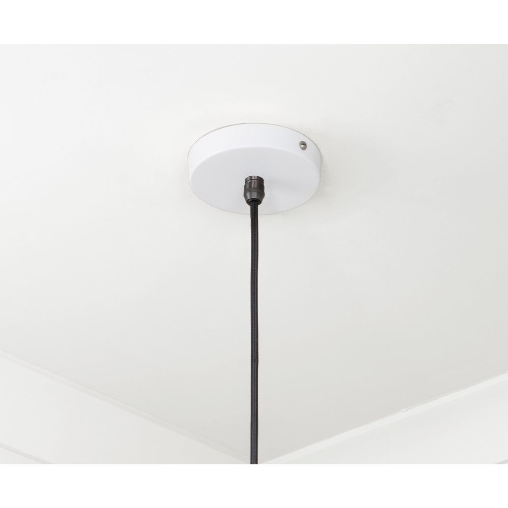 From The Anvil - Smooth Brass Frankley Pendant in Flock | Sku. 49722SF | Trade Door Handles.