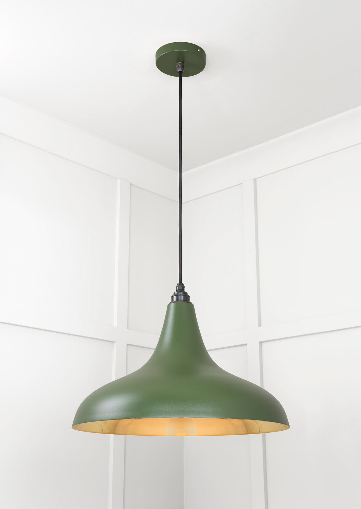 From The Anvil - Smooth Brass Frankley Pendant in Heath | Sku. 49722SH | Trade Door Handles.