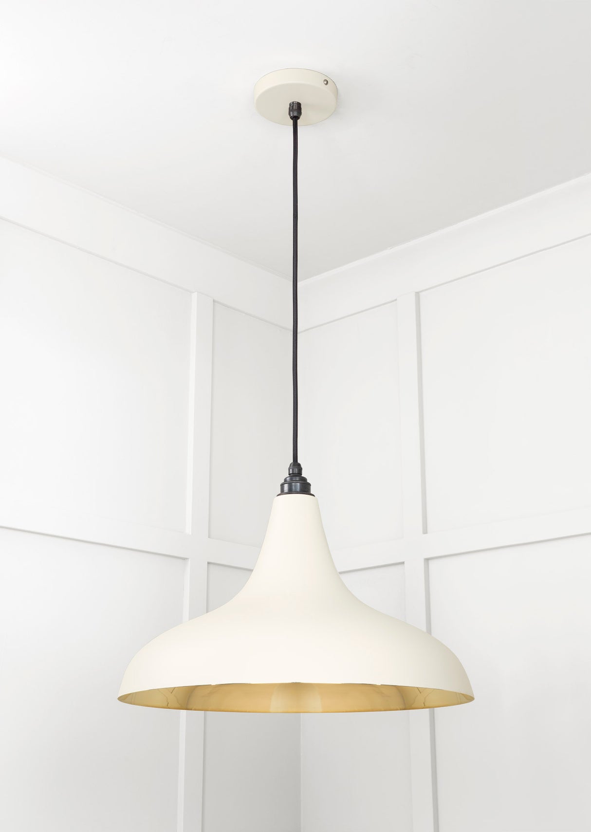 From The Anvil - Smooth Brass Frankley Pendant in Teasel | Sku. 49722STE | Trade Door Handles.