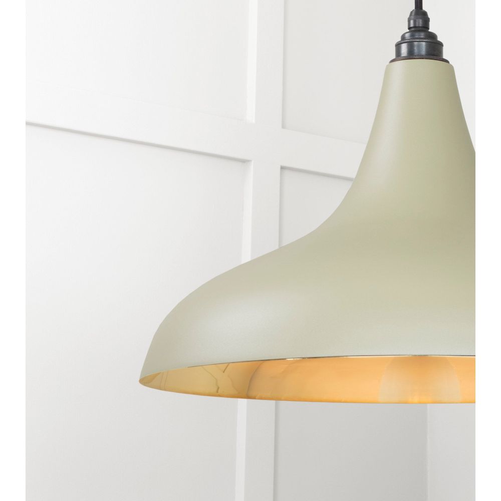 From The Anvil - Smooth Brass Frankley Pendant in Tump | Sku. 49722STU | Trade Door Handles.